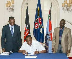 kenya's new security law receives presidential assent