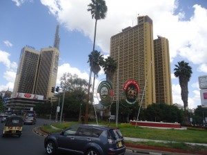 Uhuru Highway-Kenyatta Avenue junction in Nairobi, Kenya