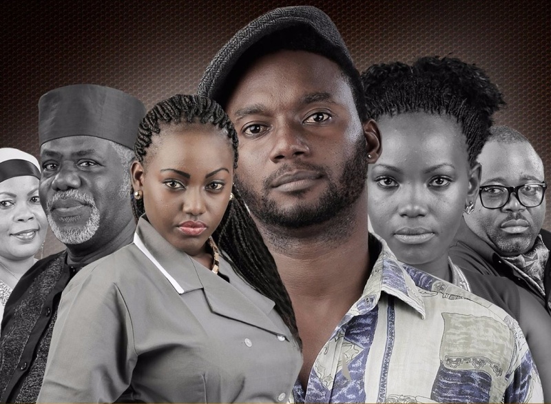 Members of the cast of NIRA TV series in which Queeny Wambui Mwangi appears as Maria the domestic servant.