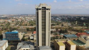 Times Tower, the headquartes of the Kenya Revenue Authority, is currently the tallest building in Kenya.