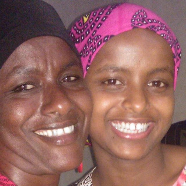 mum and daughter; daki mohammed and her mother