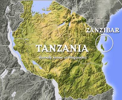 Tanzania map