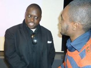 actor gerald langiri with writer japheth ogila
