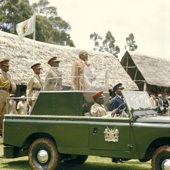 kenya's founding president jomo kenyatta's ceremonial land rover