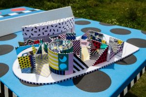 Walala x Play model by Camille Walala. Pic by Katy Davies