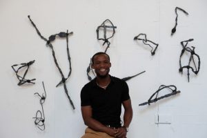 Makouvia Kokou Ferdinand's sculptural and performance work emanate from his own personal experiences