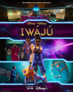 Iwájú is an original animated series set in a futuristic Lagos, the commercial capital of Nigeria, and tells the exciting coming-of-age story of Tola, a young girl from the wealthy island, and her best friend, Kole, a self-taught tech expert, as they discover the secrets and dangers hidden in their different worlds.