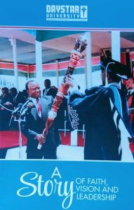 The story begins in 1952 with Donald Kendall Smith and his wife Faye Gladys travelling to South Africa as missionary educators. They teach at a missionary school, found a magazine that is read across black Africa and relocate to Zimbabwe where, together with South Africa-based Lesotho-born Salzwedel Ernest Motsoko Pheko, set up Daystar Publications to 'develop Christian literature and train Africans to write for their people in their own languages'. Under newly registered Daystar Communications the Smiths shift focus from publishing to research and training and begin the International Institute of Christian Communication (IICC) as the training arm of Daystar Communications. A while later they transfer Daystar Communications to Nairobi in Kenya where it becomes Daystar University College and then Daystar University.